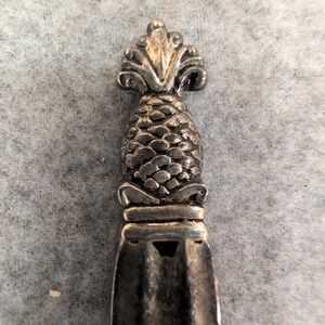 Godinger Silver Plated Pineapple Finial Butter Spreader Cheese‎ Knife Fluted